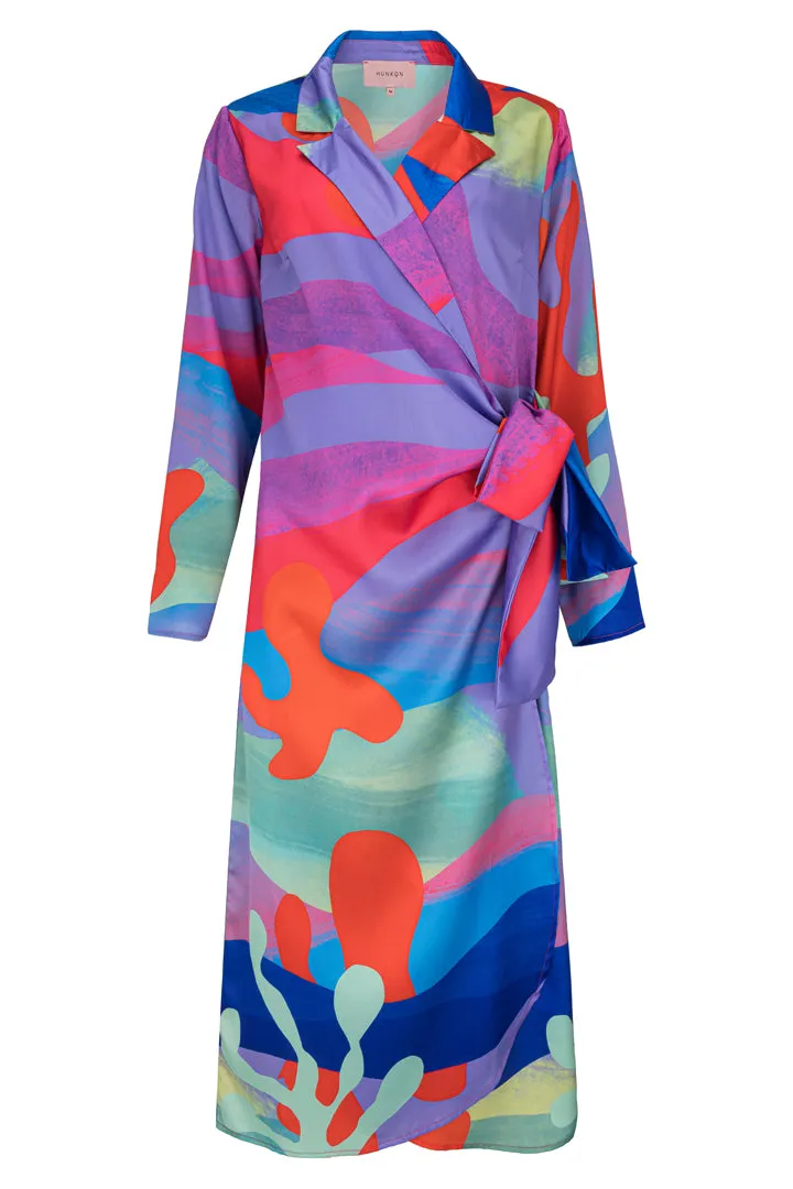 Rio Wrap Dress - Under the Sea Art Print