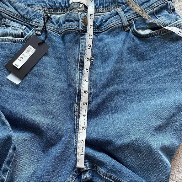 River Island flare jeans high rise sculpt raw hem plus size 14 new