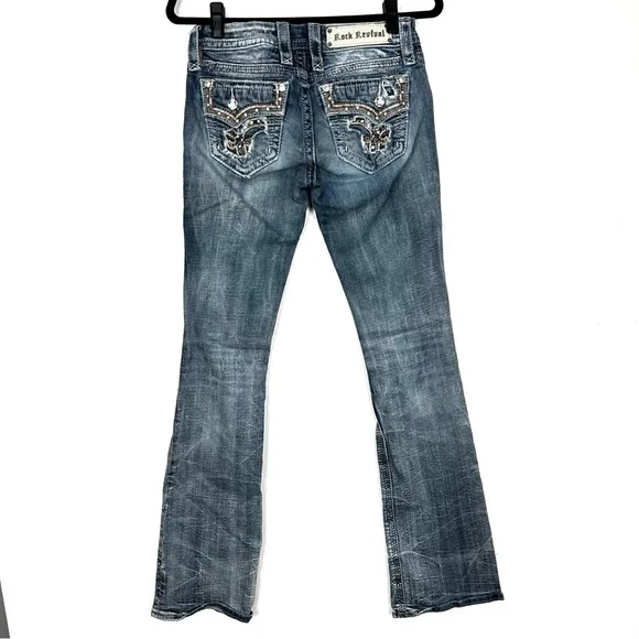 Rock Revival Women's Bootcut Blue Jeans W22