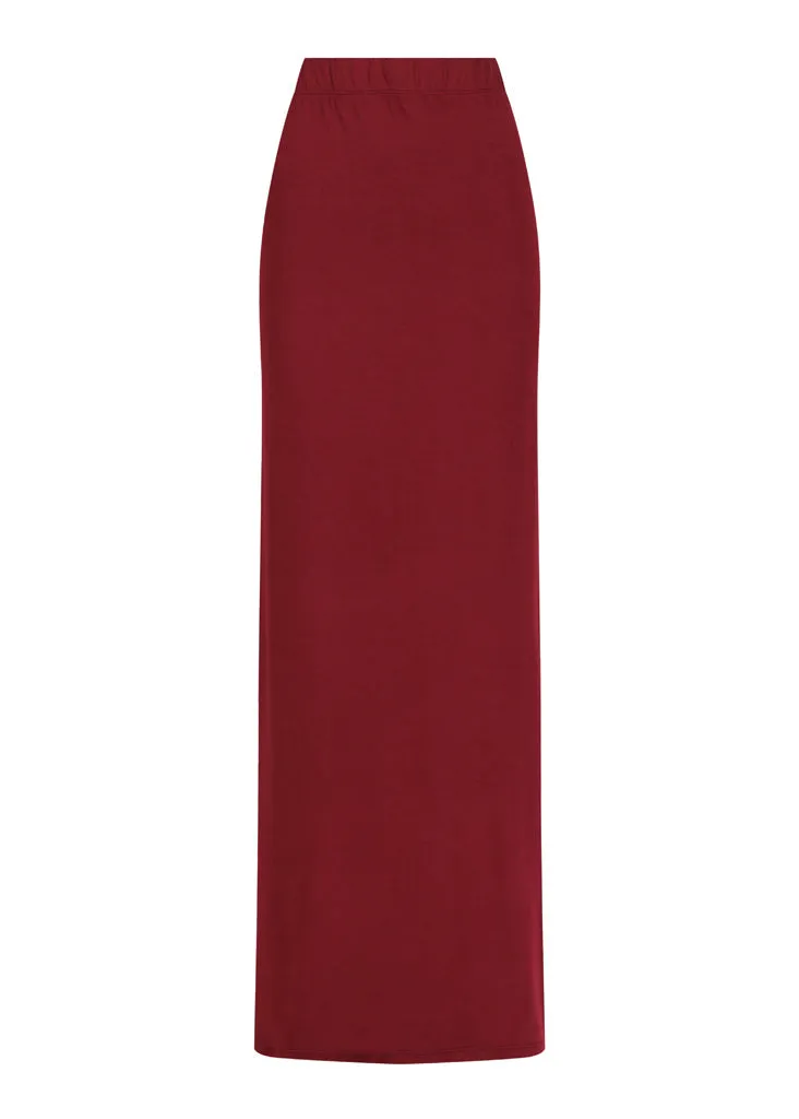 Roll Neck Top | Relaxed Pencil Skirt