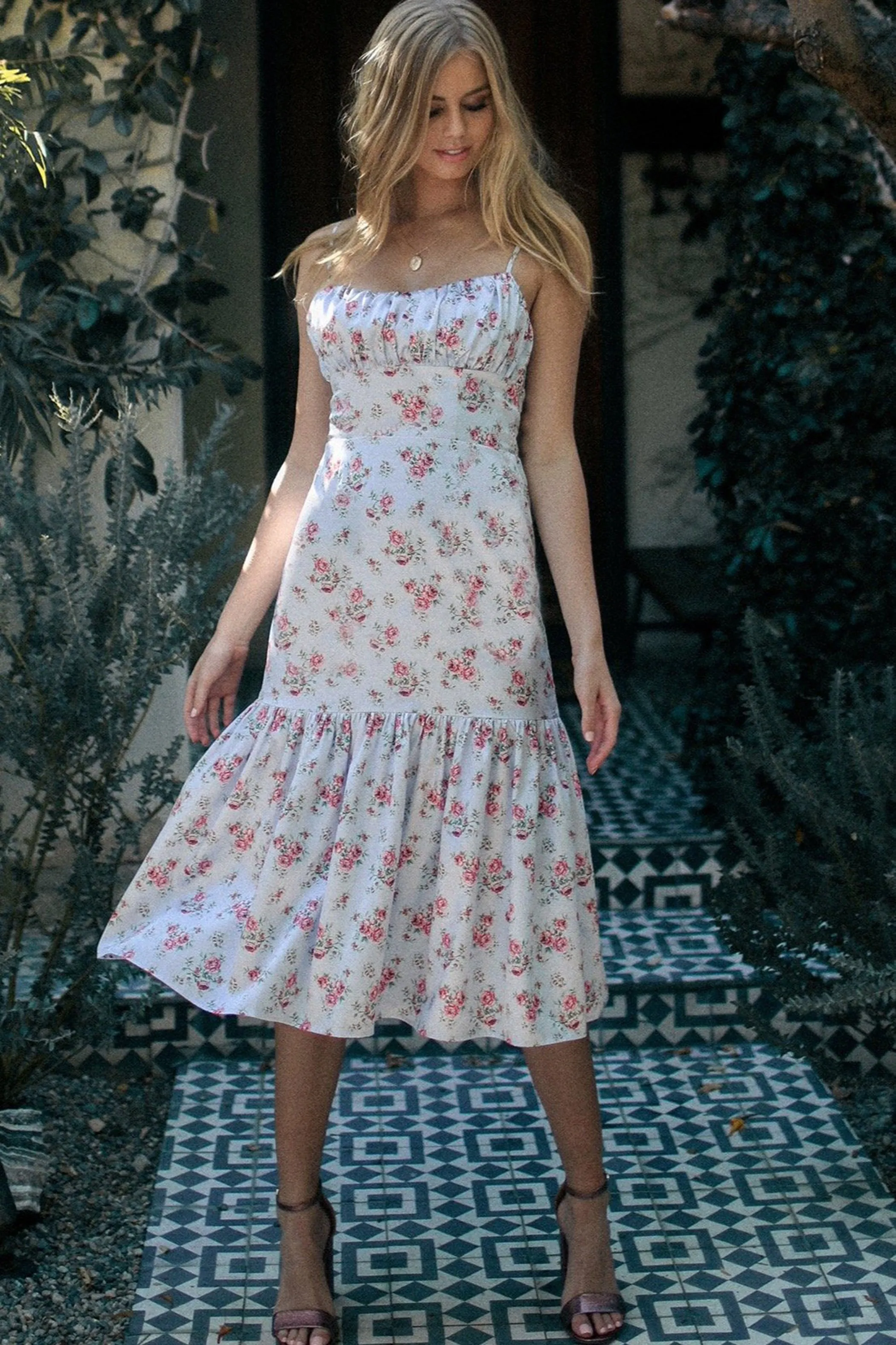 Rosetta Midi Dress - Rosetta Print