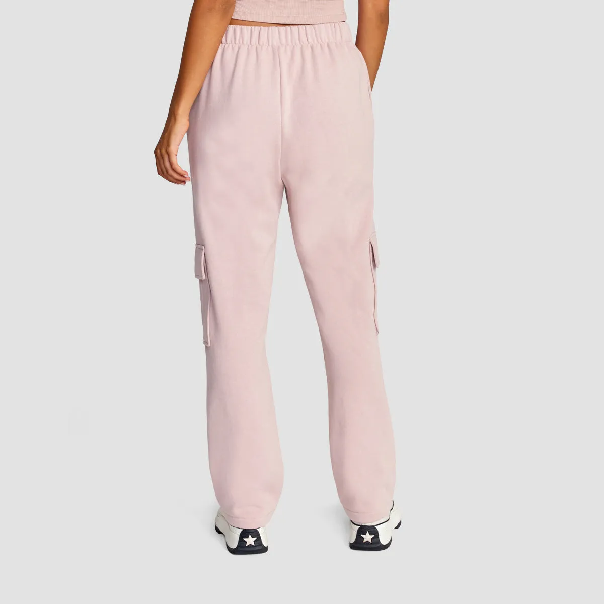 RVCA Test Drive Cargo Sweatpants Dusty Rose - Womens