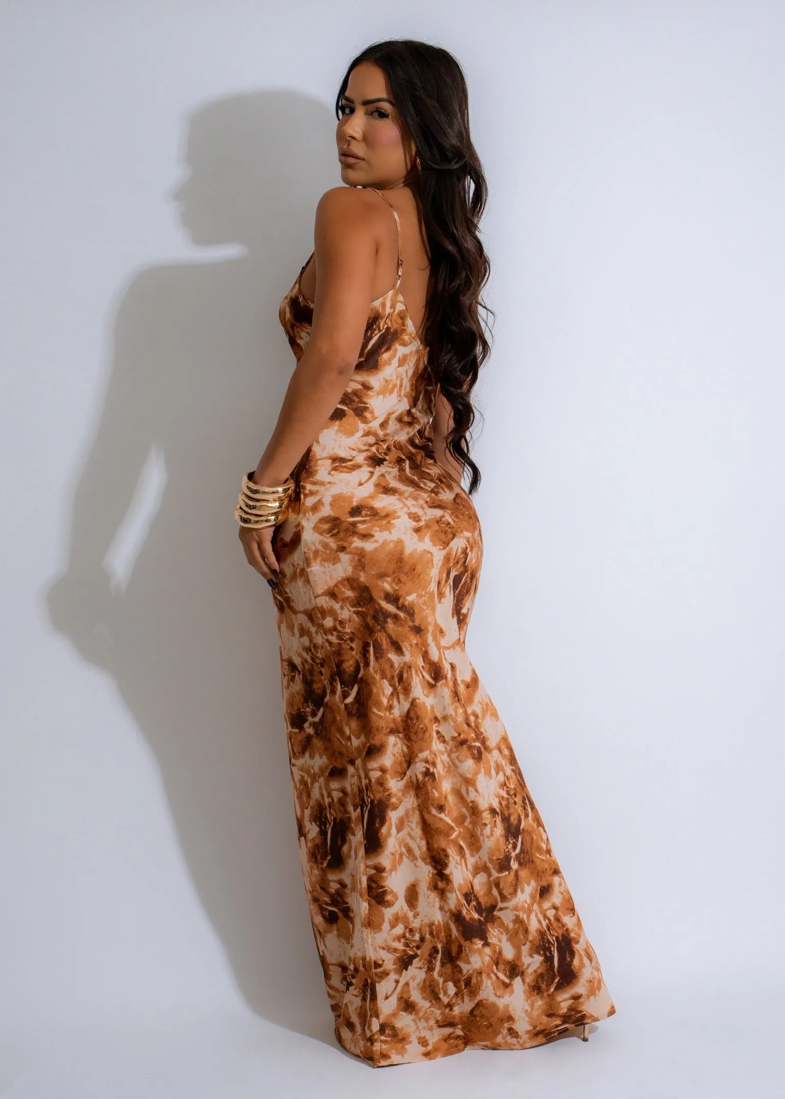 Sahara Breeze Maxi Dress Brown