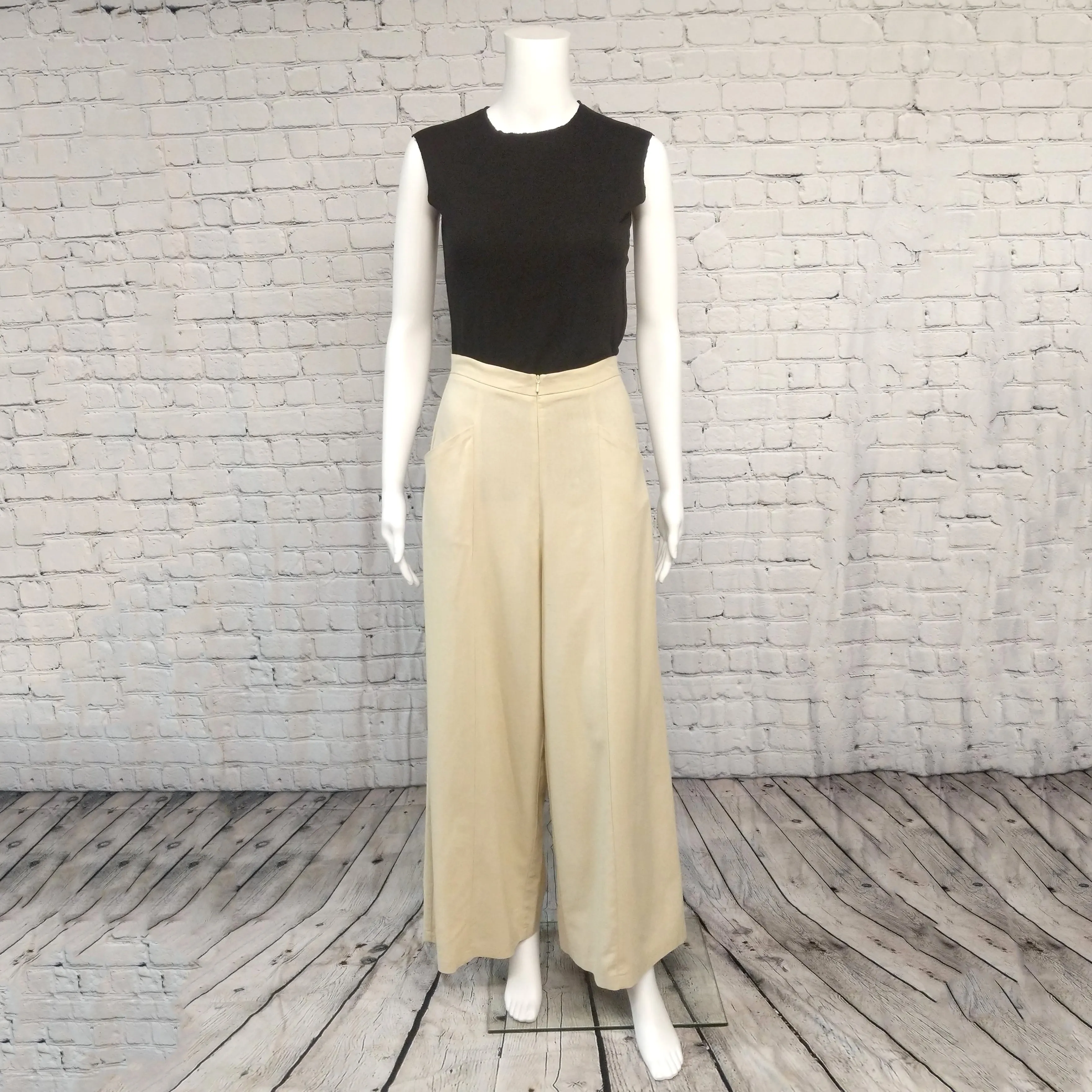 SALE! Grid Iron Pants in Natural Linen by Kim Schalk