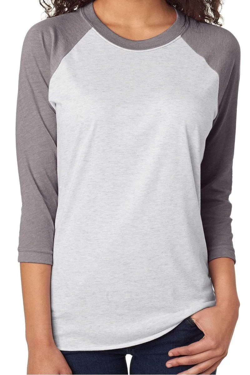 Salty Sunflower Seeds Baseball Tri-Blend Unisex 3/4 Raglan