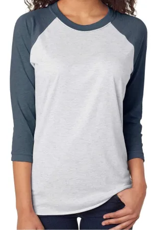 Salty Sunflower Seeds Baseball Tri-Blend Unisex 3/4 Raglan
