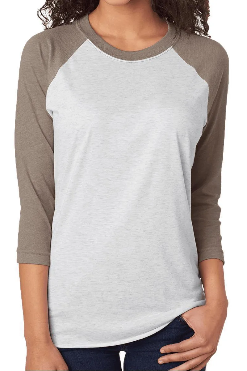 Salty Sunflower Seeds Baseball Tri-Blend Unisex 3/4 Raglan