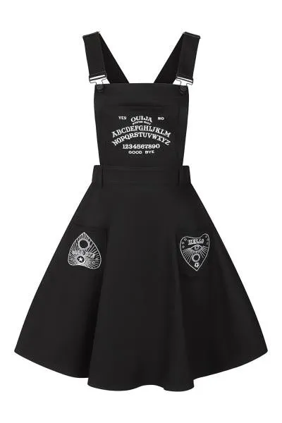 Samara Pinafore Dress - Black -