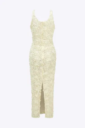 Sandy - Chic V neck with Slit Woman's Maxi Dress