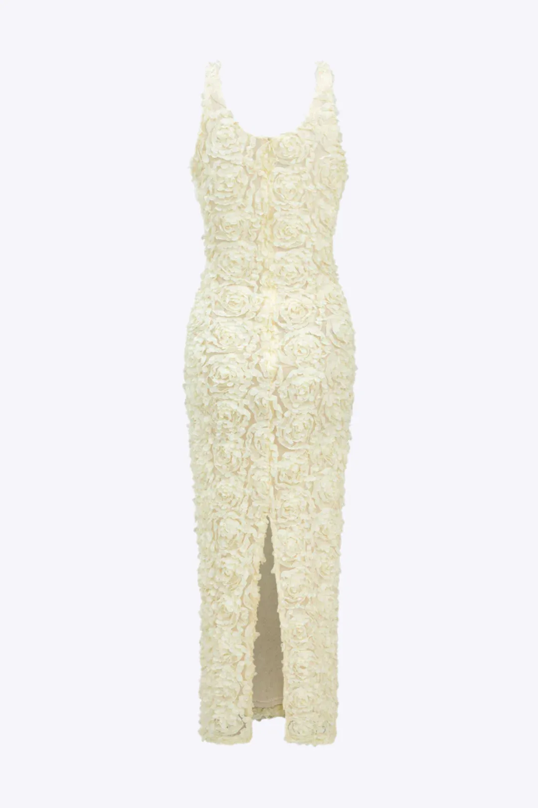 Sandy - Chic V neck with Slit Woman's Maxi Dress
