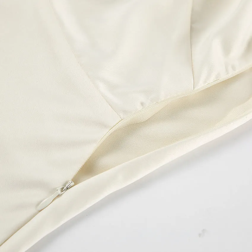 Satin Halter Neck Dress