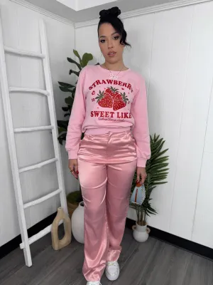 Satin Pink Pants (C8)