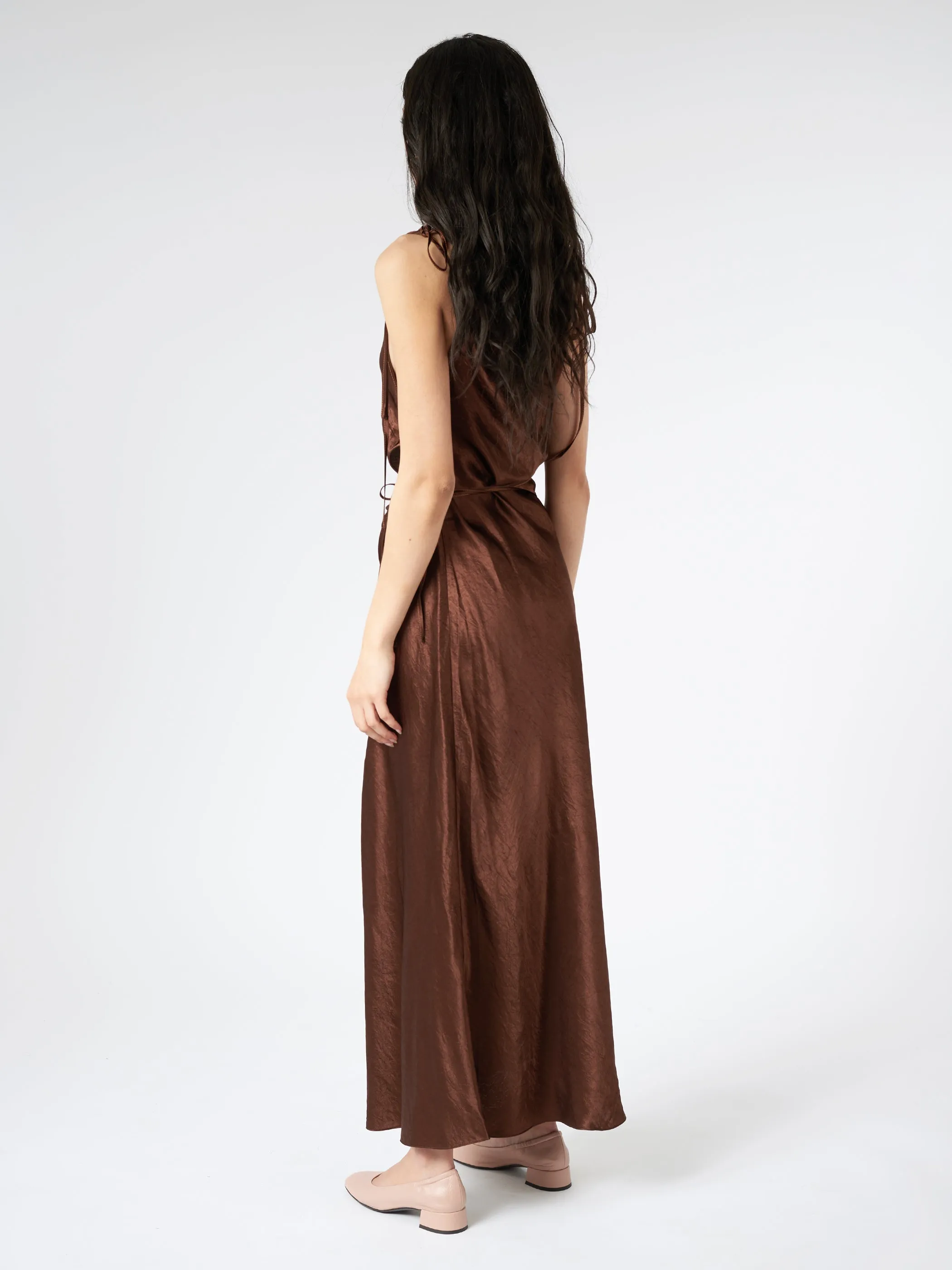Satin Strap Dress