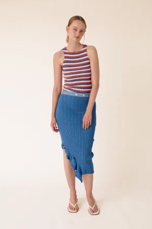 Scallop Rib Pencil Skirt