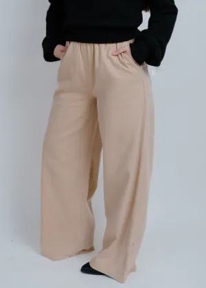 Scottie Wide Leg Pants - Taupe