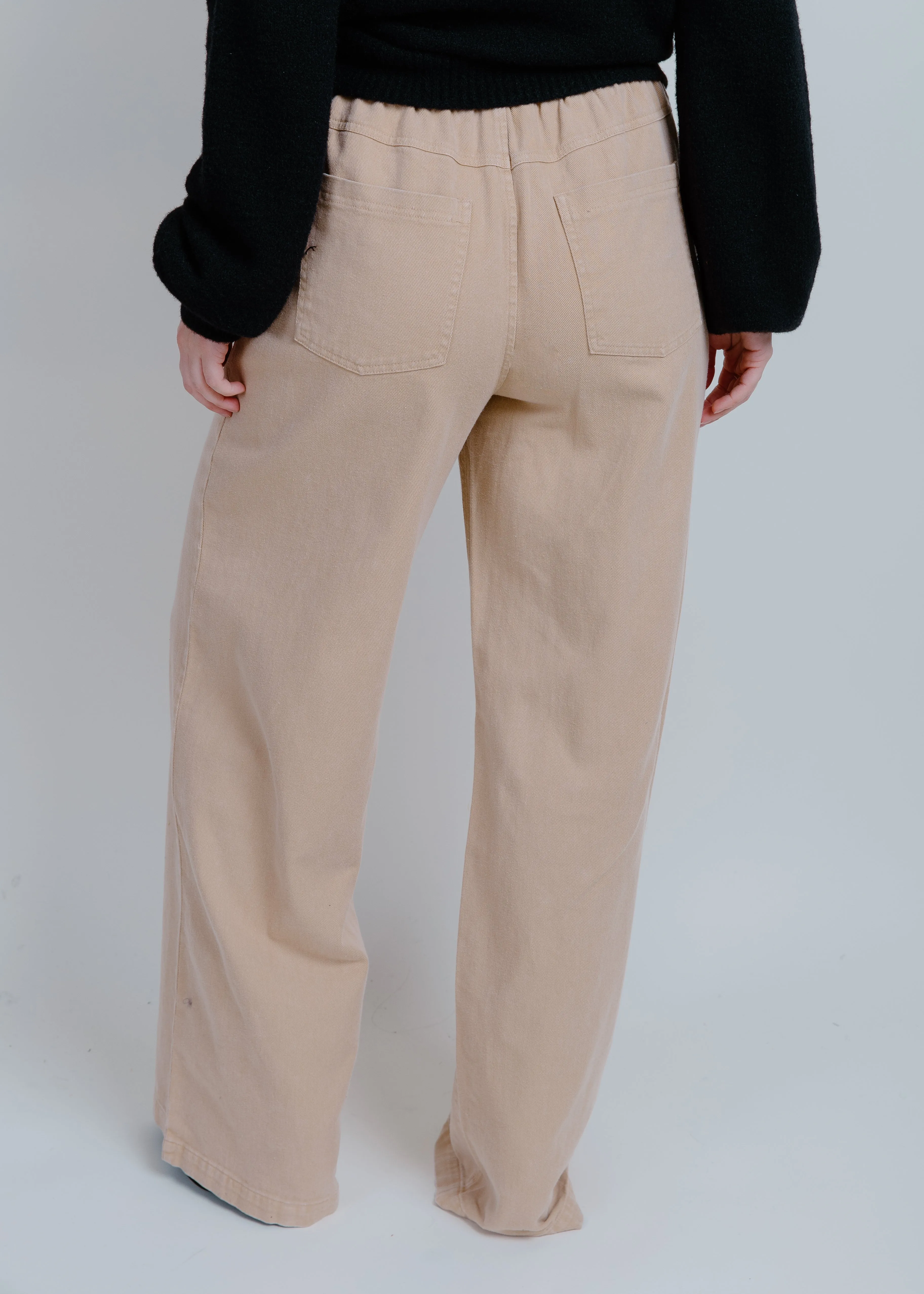 Scottie Wide Leg Pants - Taupe