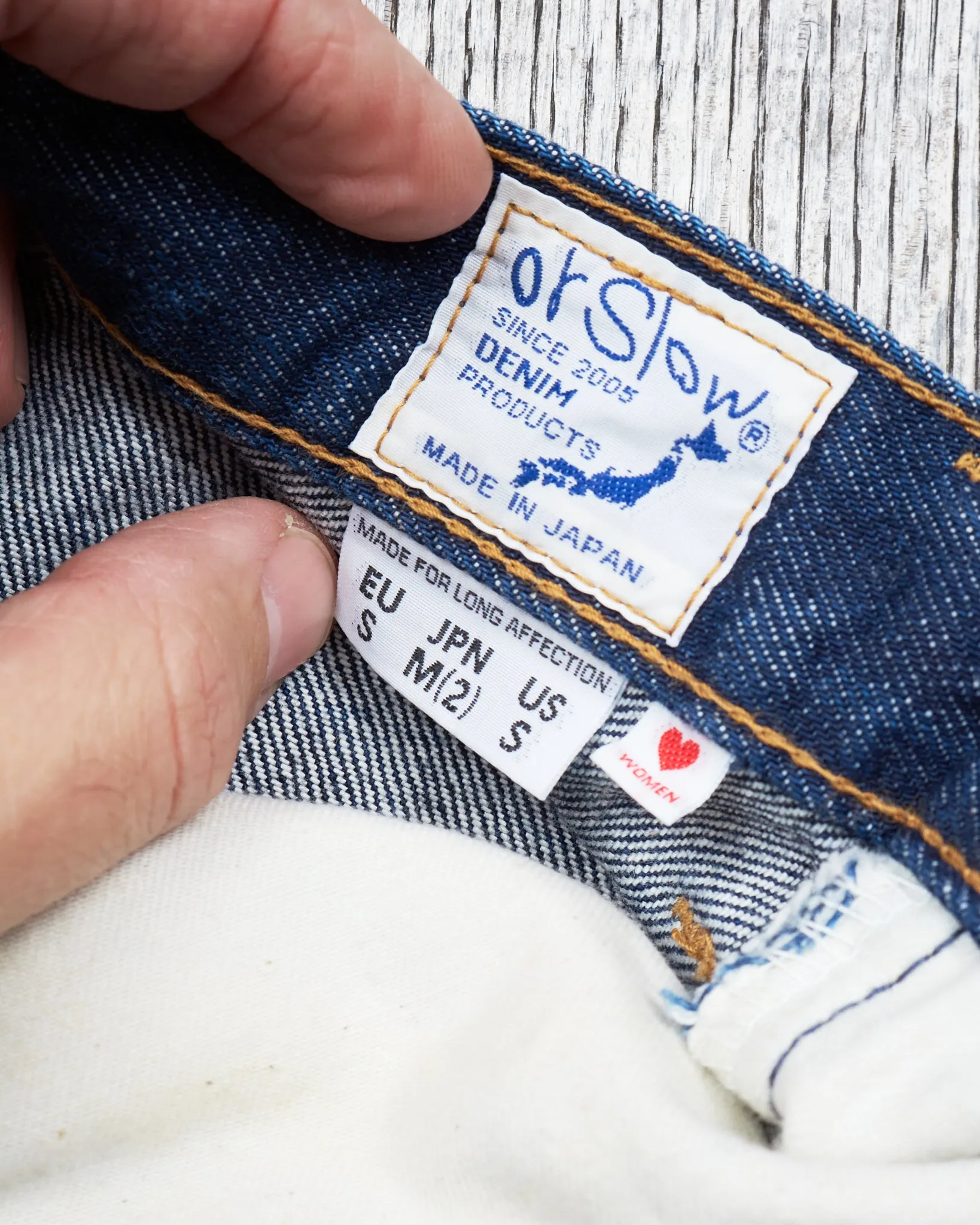 Second Hand OrSlow Womens Bootcut Jeans EU S / 2