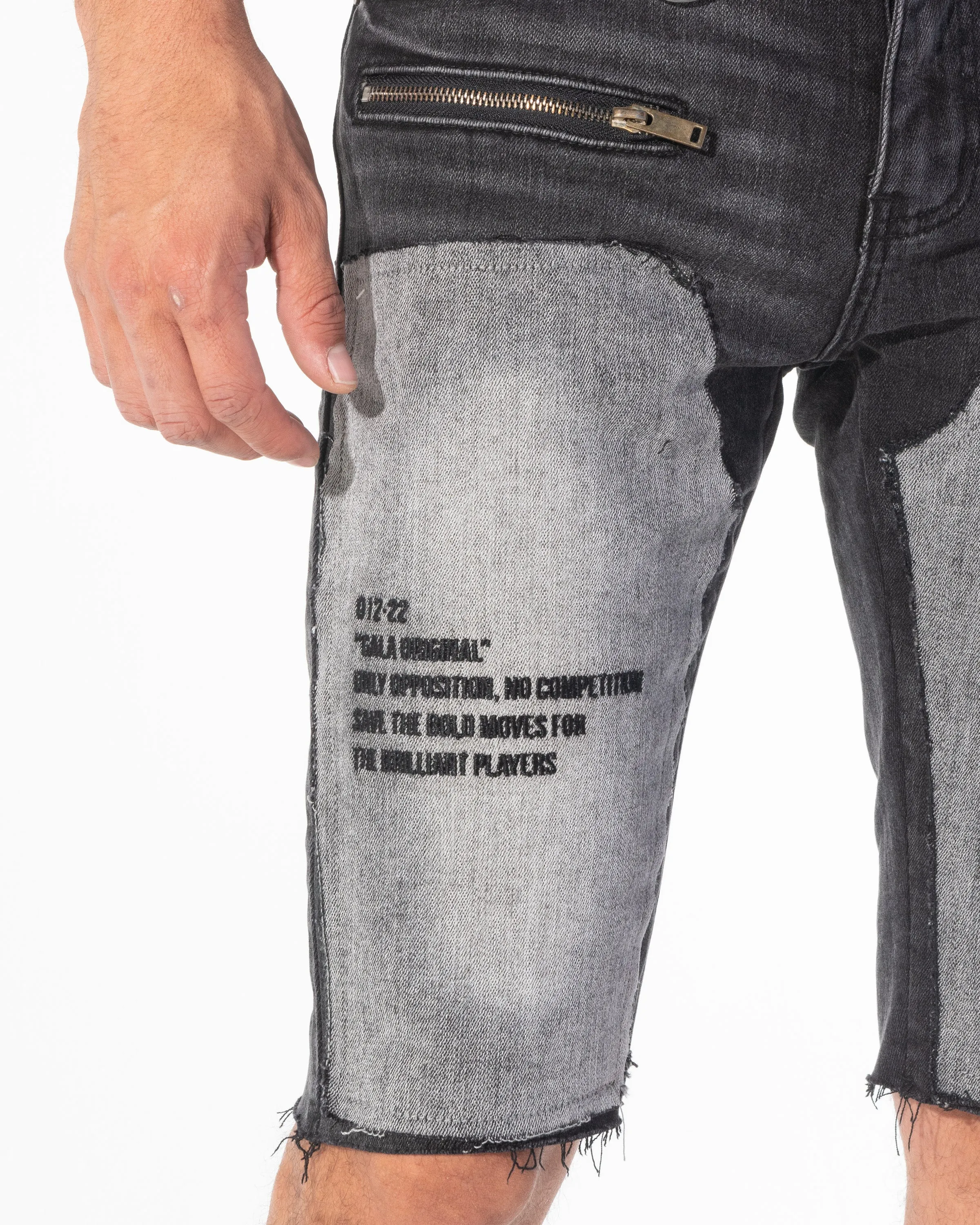 SENTRY SHORTS (BLACK STONE WASH)