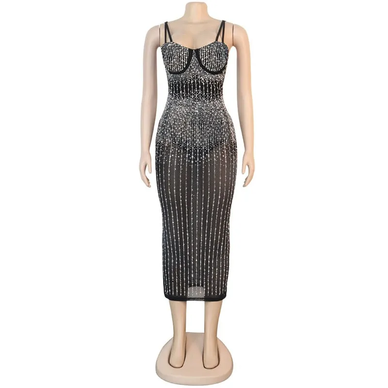Sequin Glitter Crystal Dress
