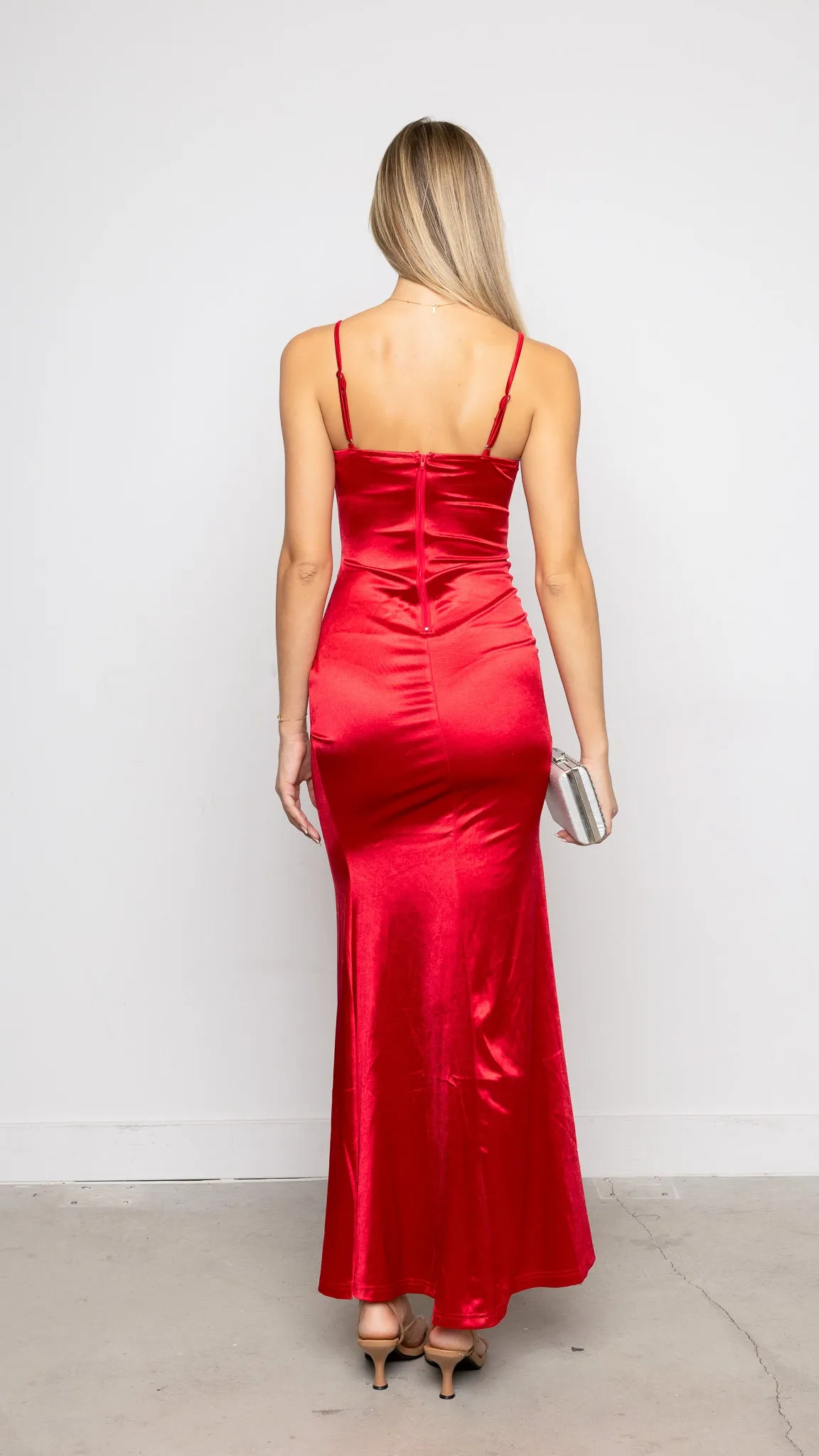 Serlina Maxi Dress in Red