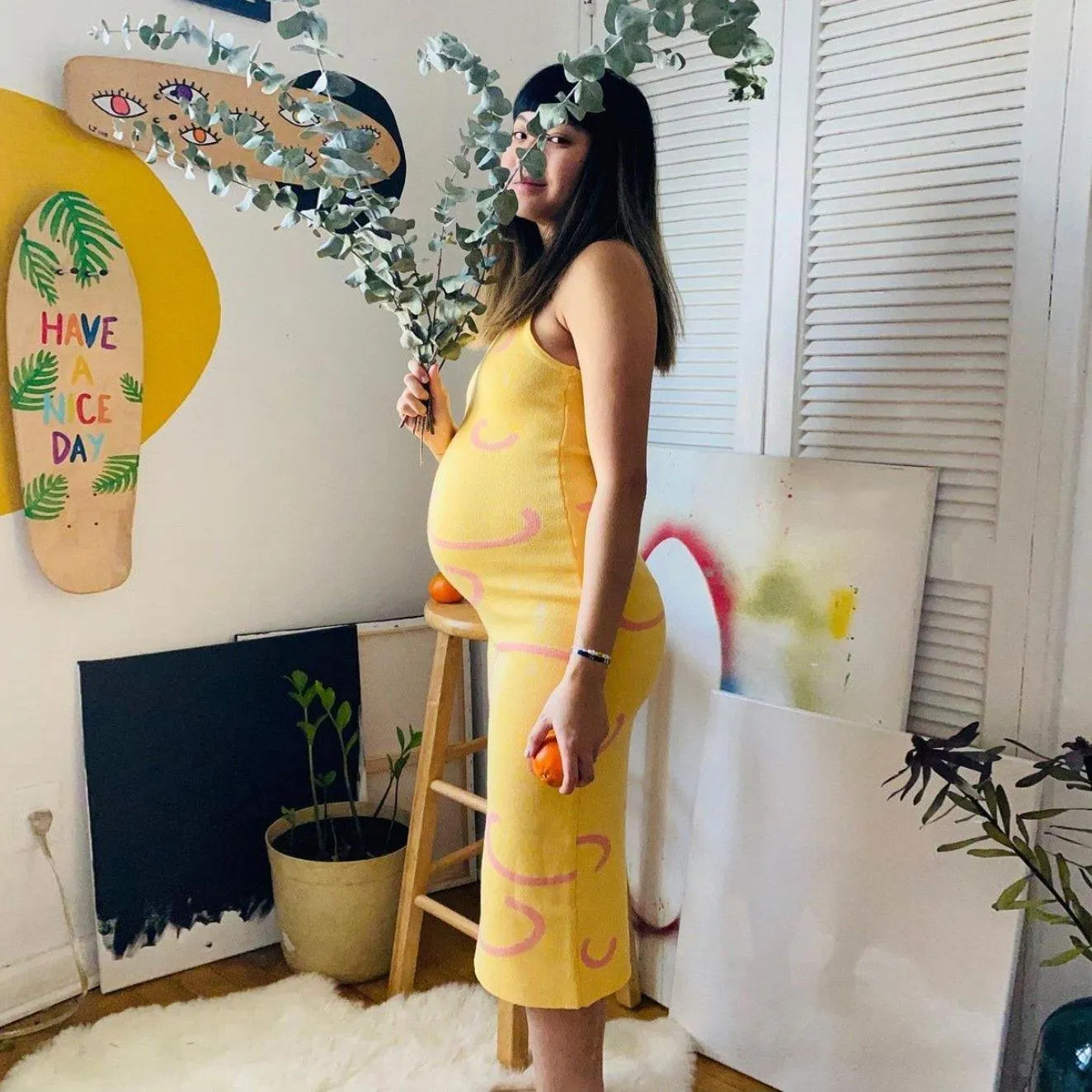 Sexy Knitting Backless Halter Long Dresses