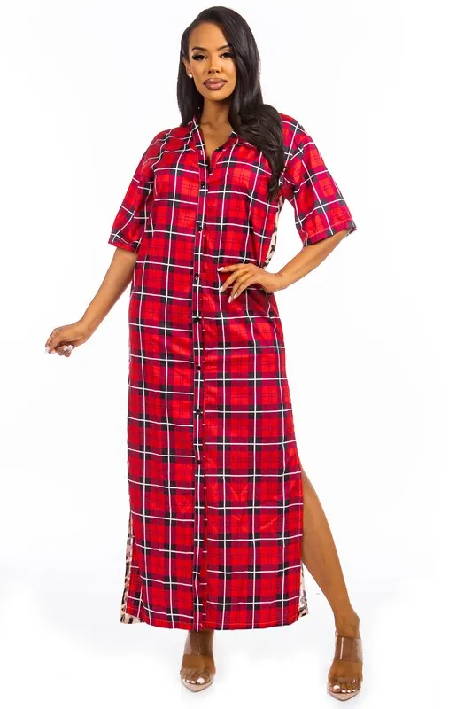 SEXY LONG MAXI KIMONOS SHIRT DRESS