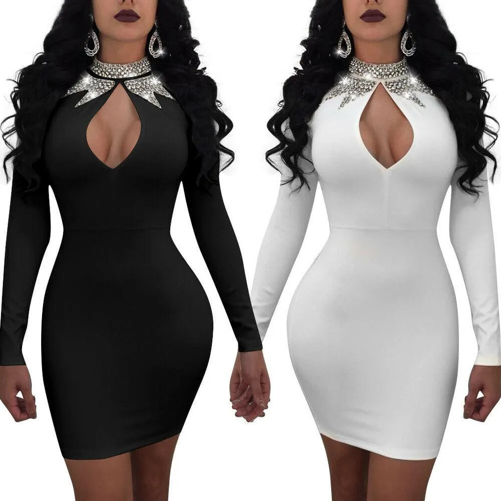 Sexy Long Sleeve Bodycon Dresses