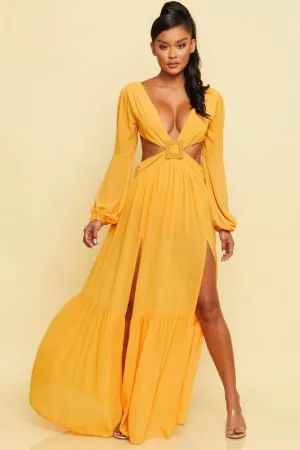 SEXY MAXI DRESS WITH OPEN BACK