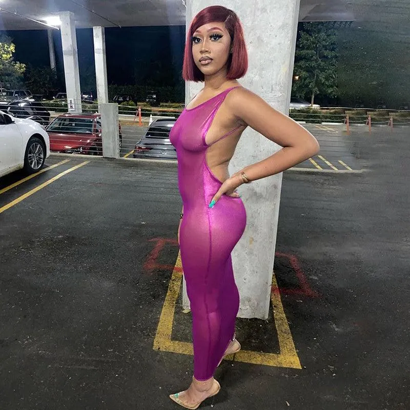 Sexy Slim Spaghetti Strap Sleeveless V-Neck Maxi Dress