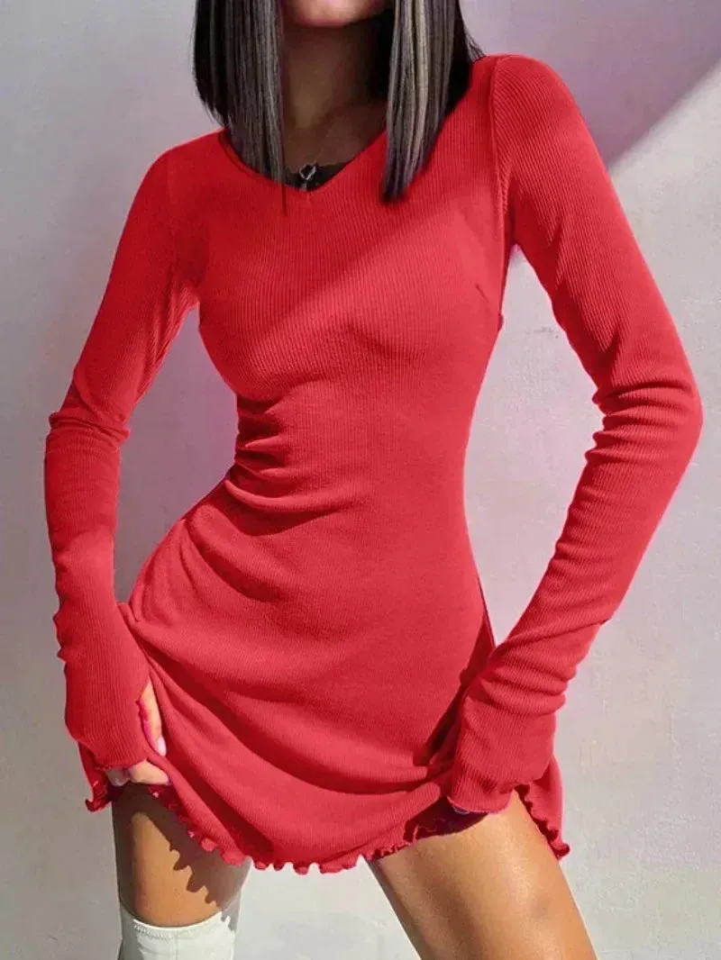 Sexy Tunics High Waist Bandage A-line Short Dresses