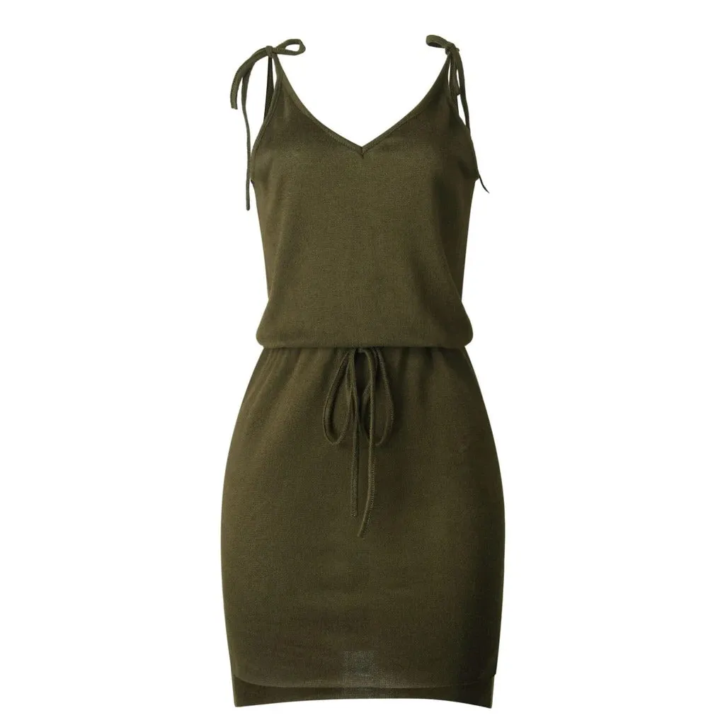 Sexy V Neck Casual Party Mini Bodycon Dresses