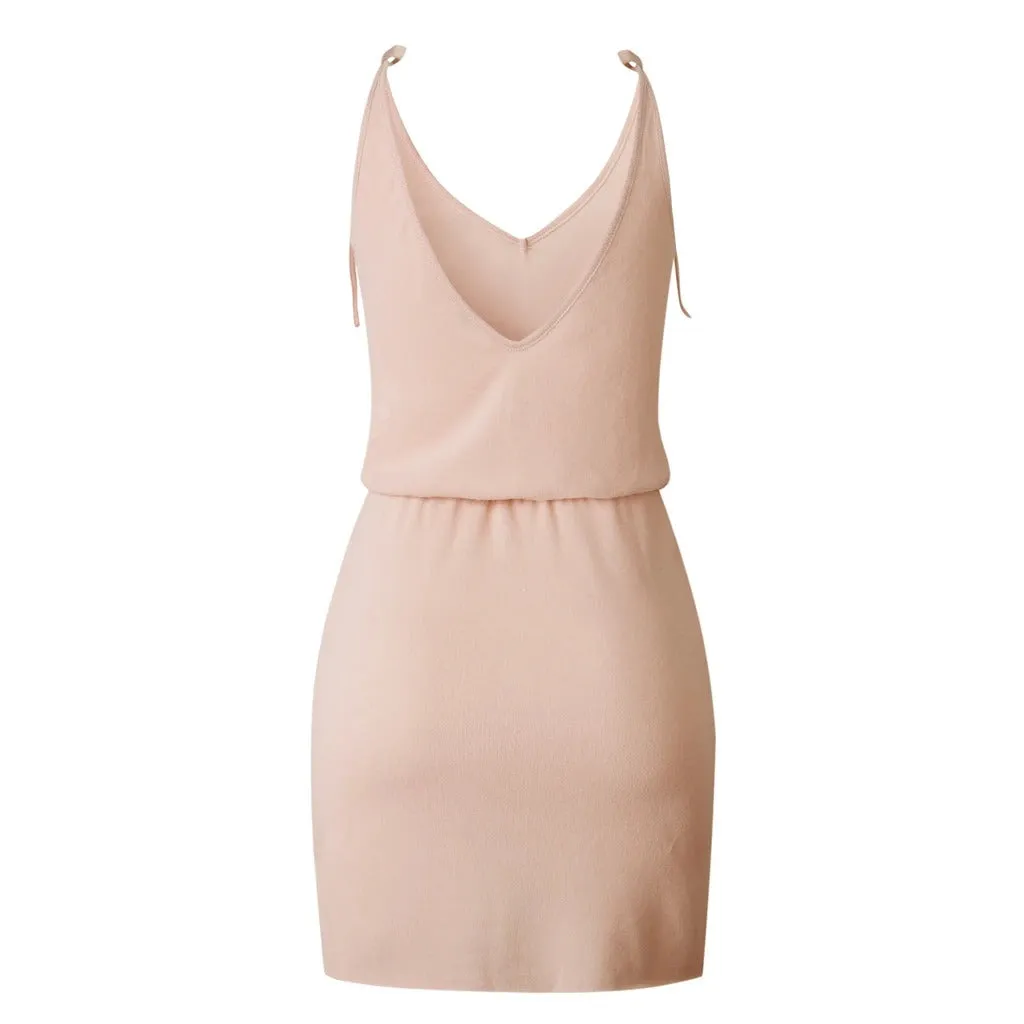 Sexy V Neck Casual Party Mini Bodycon Dresses