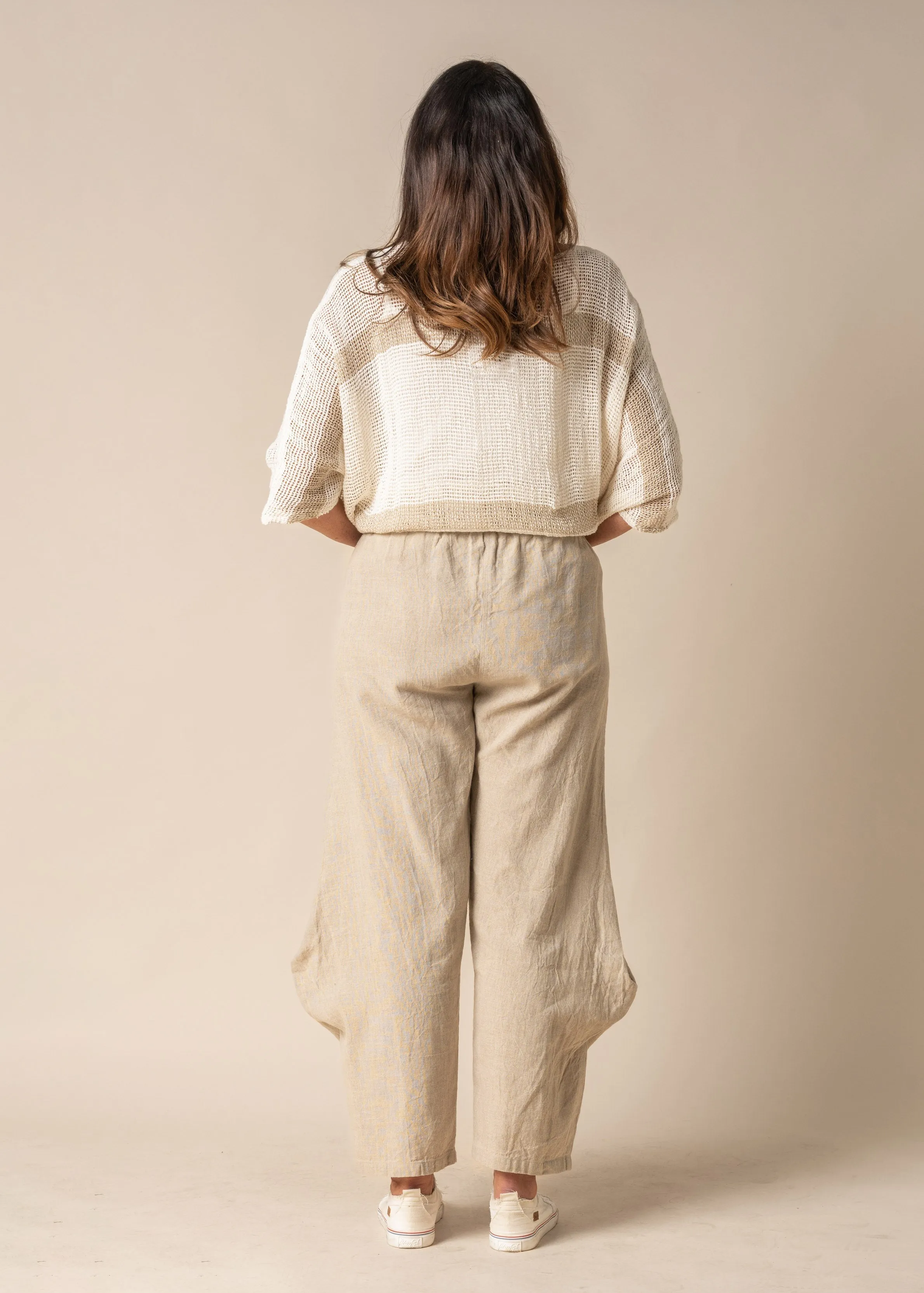 Shyla Linen Pant in Latte