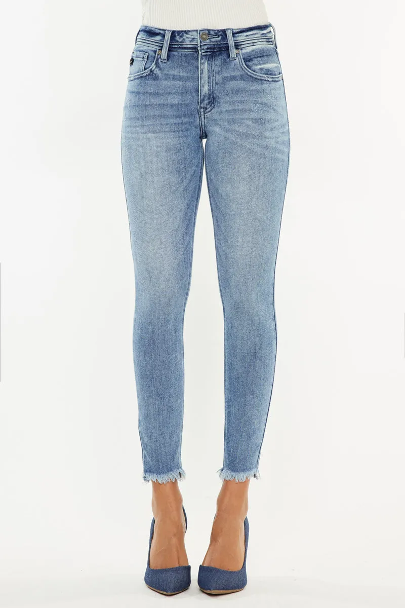 Silvanna Mid Rise Ankle Skinny Jeans