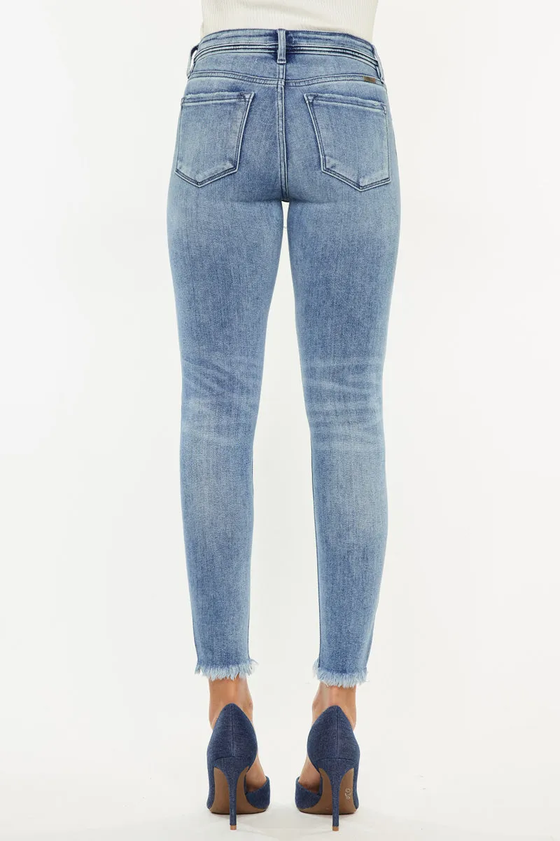 Silvanna Mid Rise Ankle Skinny Jeans