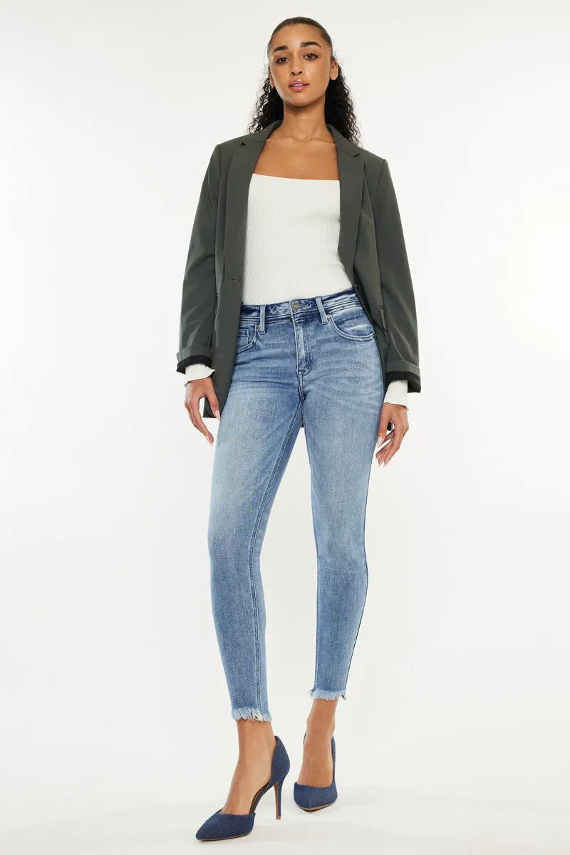 Silvanna Mid Rise Ankle Skinny Jeans