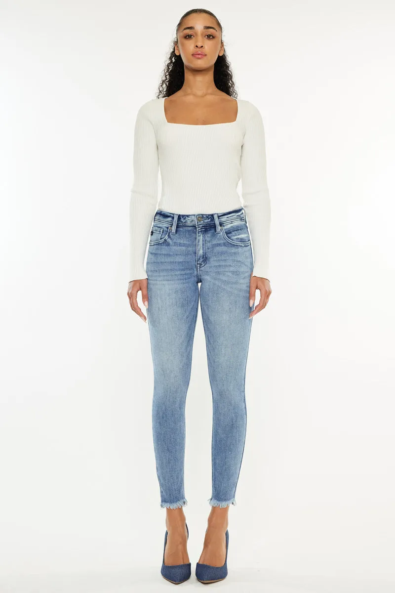 Silvanna Mid Rise Ankle Skinny Jeans