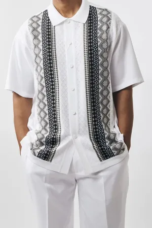 Silversilk Casual Short Sleeve Knit Walking Set