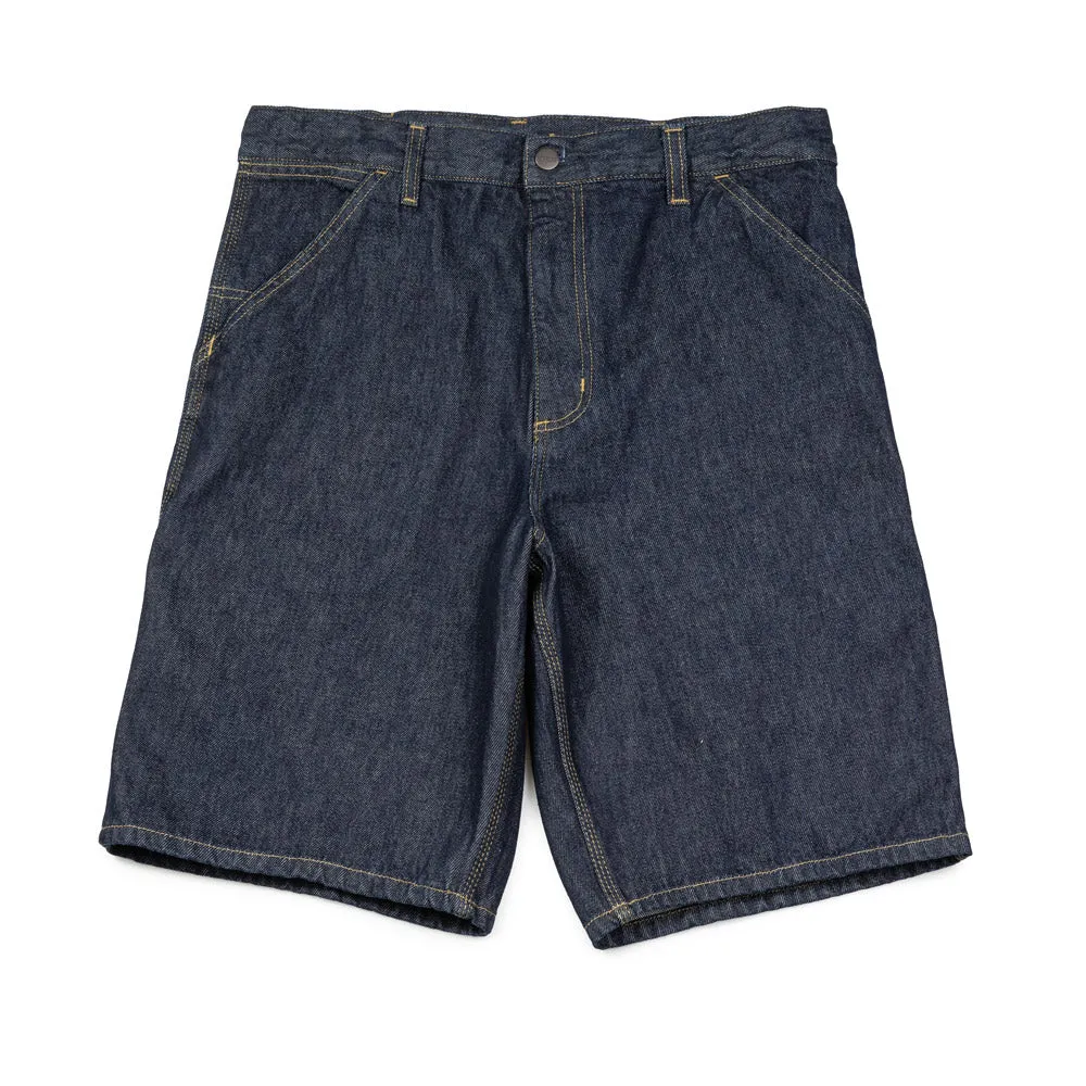 Single Knee Short | Blue (Rinsed)