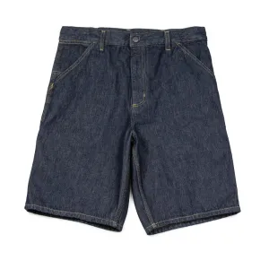 Single Knee Short | Blue (Rinsed)
