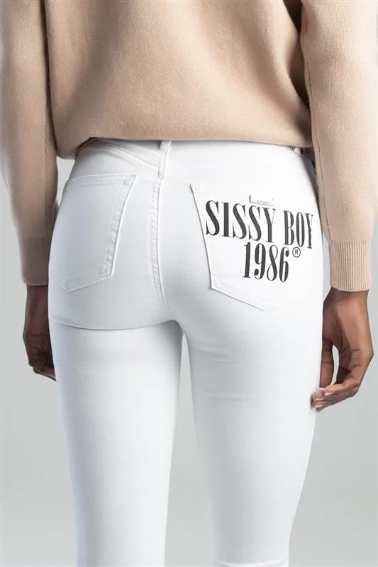 Sissyboy  Ladies Ryder Skinny Jeans White