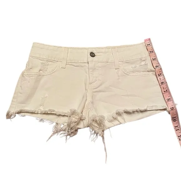 SIWY white denim shorts size 25
