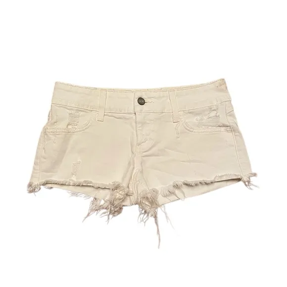 SIWY white denim shorts size 25