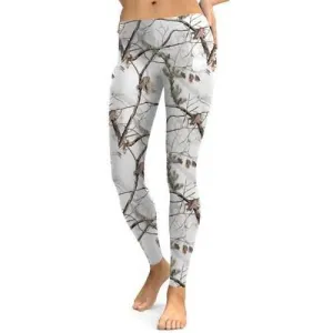 Skinny Branches Leggings - White S