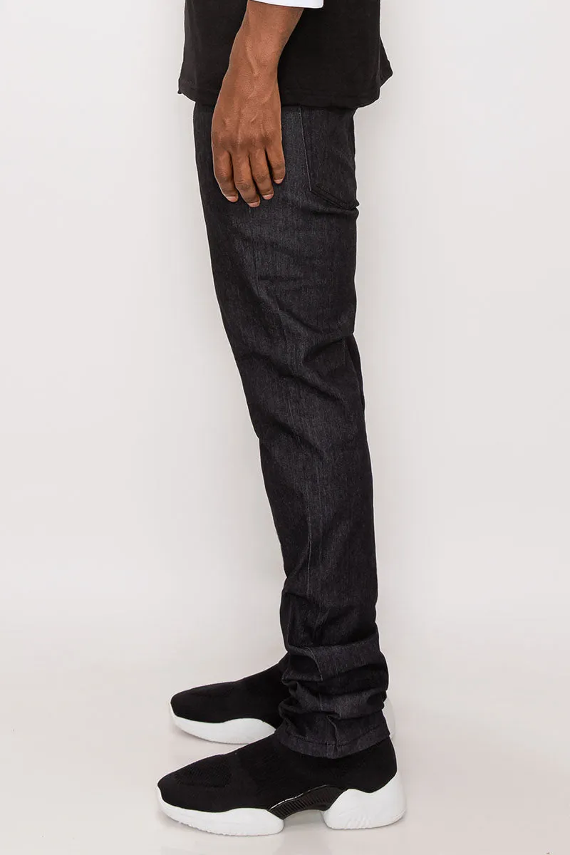 Skinny Raw Denim Jeans