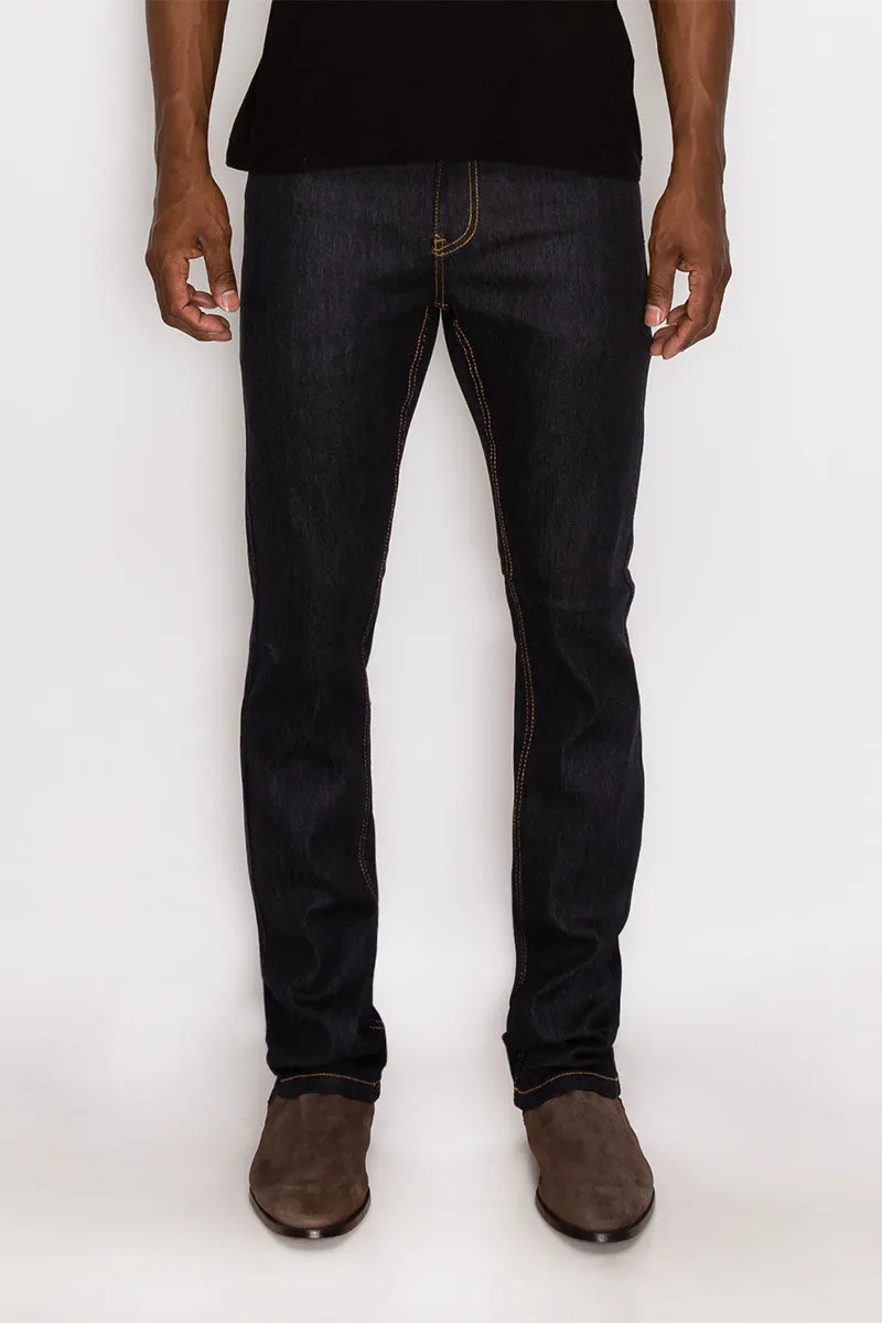 Skinny Raw Denim Jeans