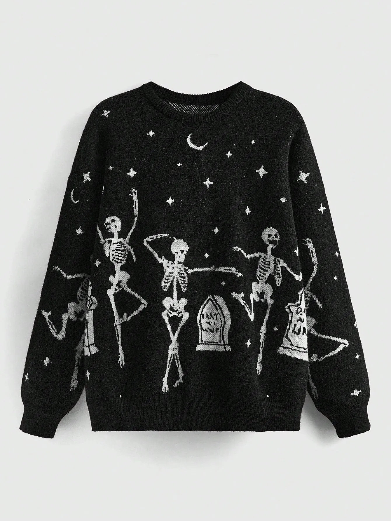 Skull Cozy Knit Sweater