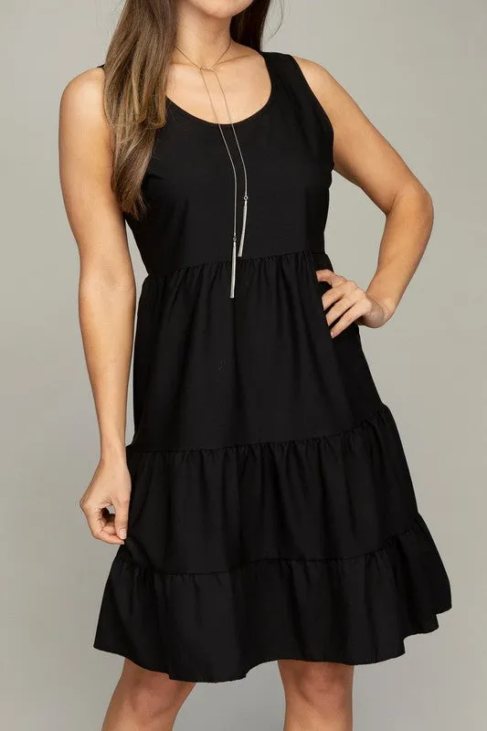 Sleeveless Tiered Dress
