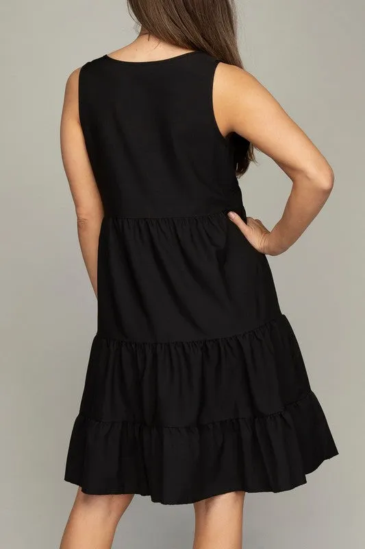 Sleeveless Tiered Dress