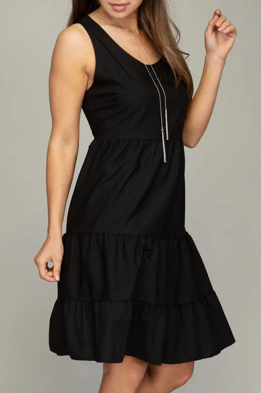 Sleeveless Tiered Dress